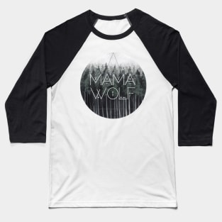 Mama Wolf Baseball T-Shirt